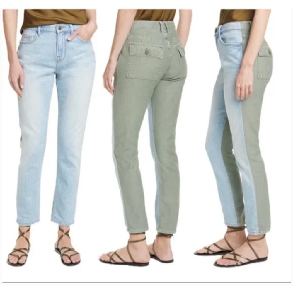 Frame Le Beau Mixed Boyfriend Canterbury Jeans Size 25